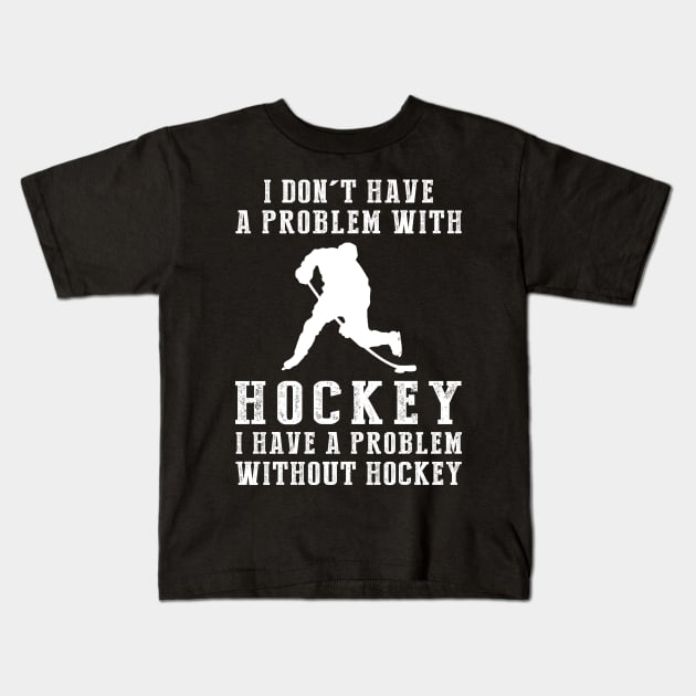 Slapshot Smiles - Celebrate Hockey and Humor in Style! Kids T-Shirt by MKGift